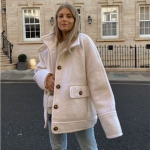 ISO Sézane Leo Coat *White*